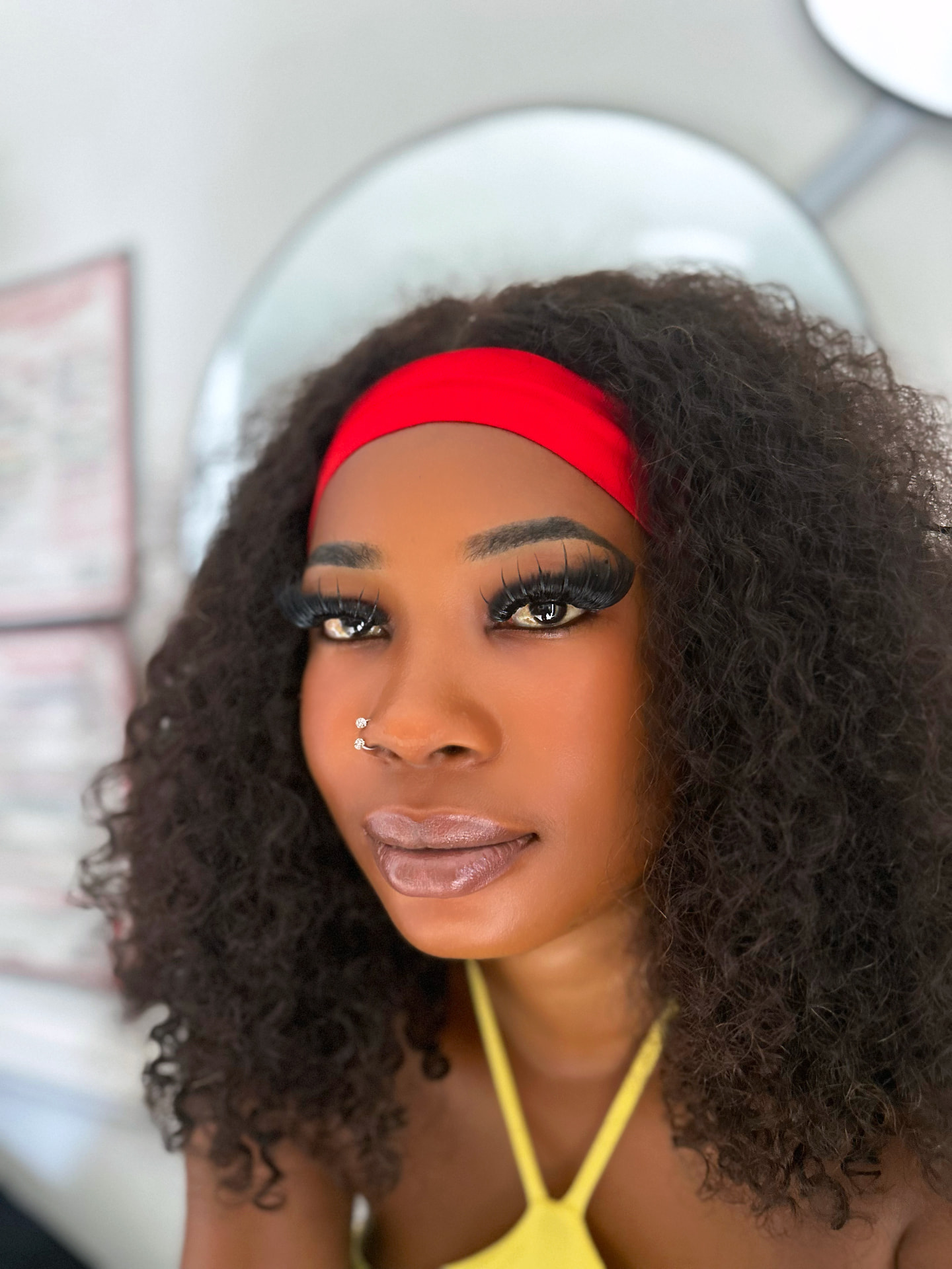 Cluster lash set styled at Posh Up Beauty