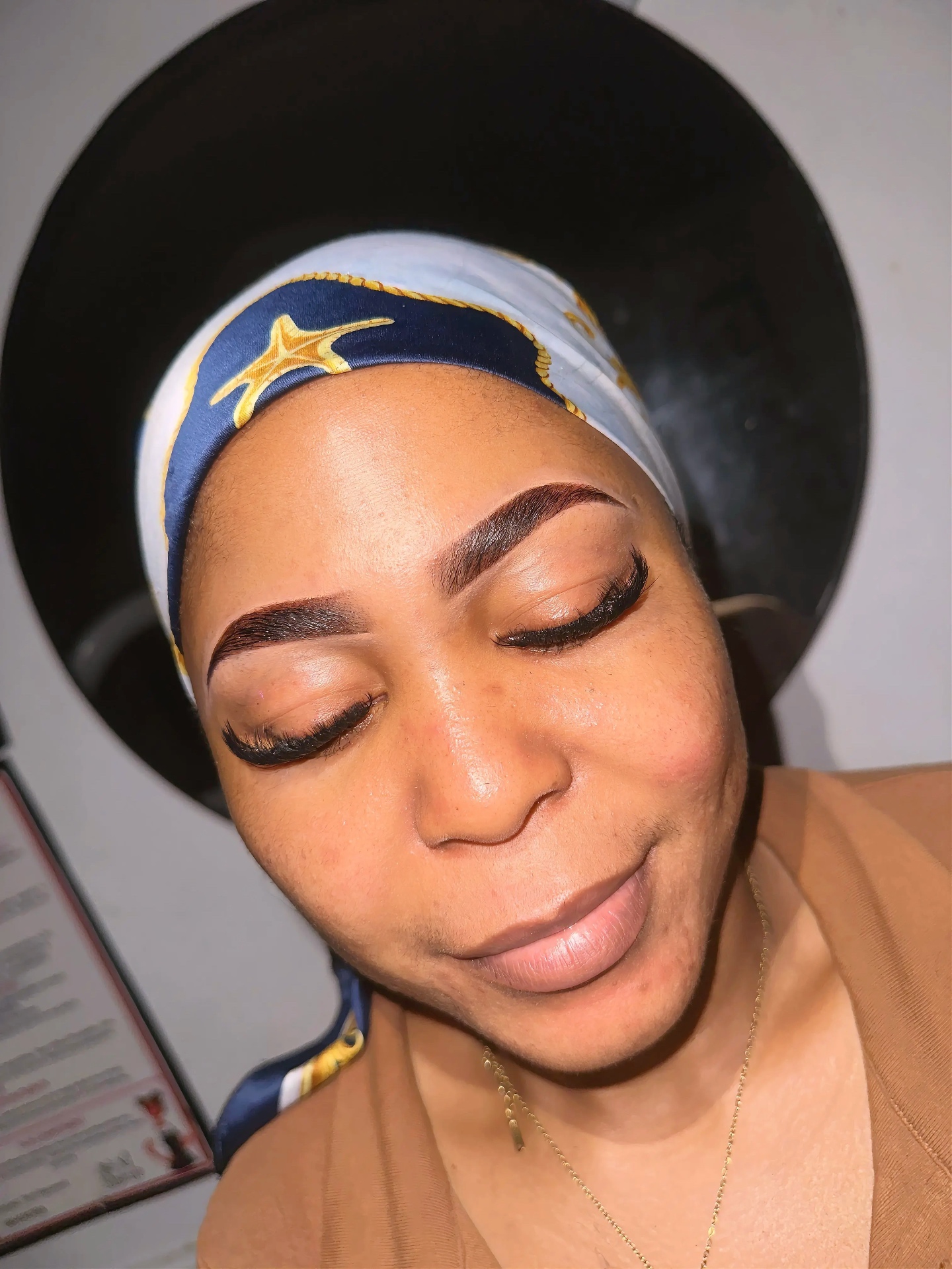 Final result after brow lamination and tinting by Posh Up Beauty