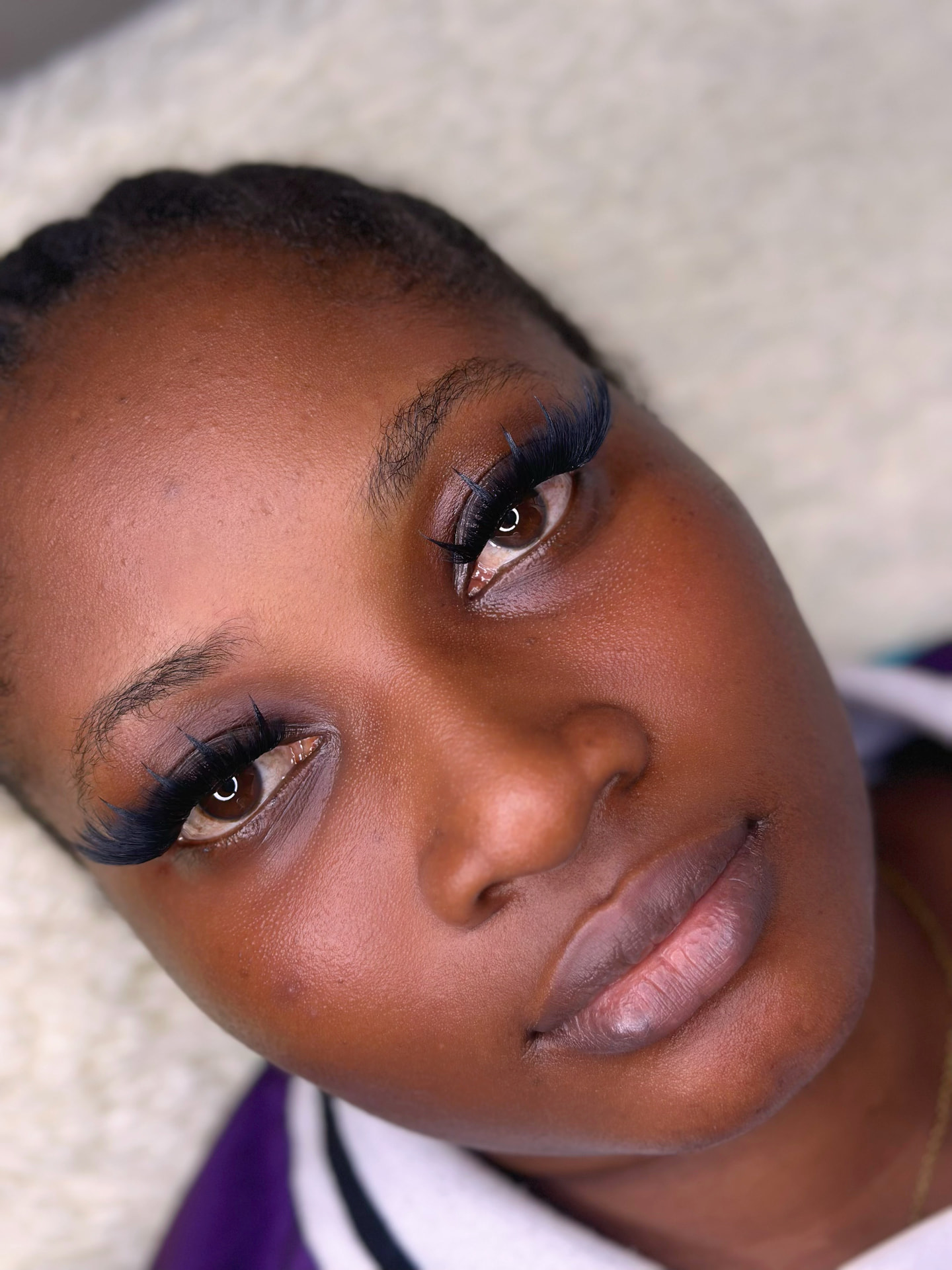 Cluster lash set styled at Posh Up Beauty